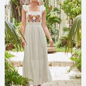 Floral Embroidered Maxi Dress